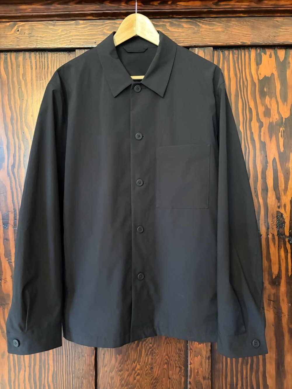 Men's Uniqlo Stretch Woven Lightweight Button-Up Jacket